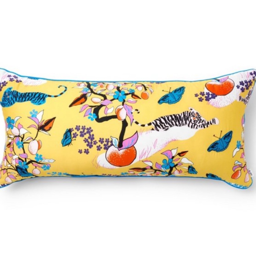 Target DVF Charlotte’s Garden 14 x 30 Sateen Lumbar Toss Pilllow